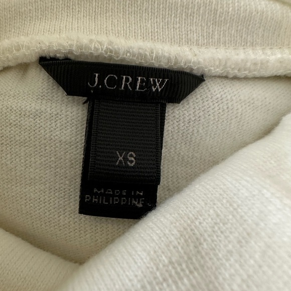 J. Crew Classic White And Olive Green Knit Top - Picture 9 of 11